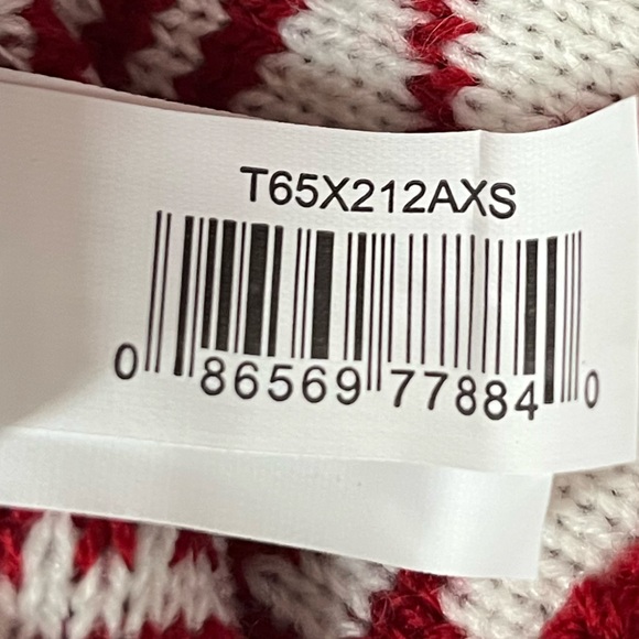 Friends Forever Snowflakes and Reindeers Pet Sweater Red White Size XSmall - Picture 7 of 8